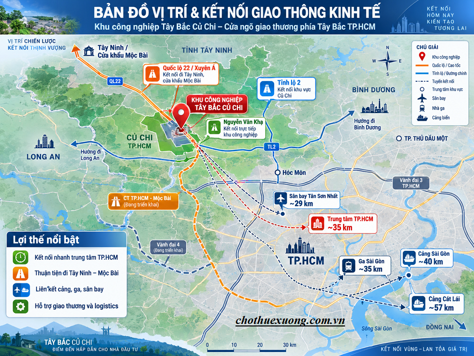 Thông tin về Khu công nghiệp Tây Bắc Củ Chi HCM